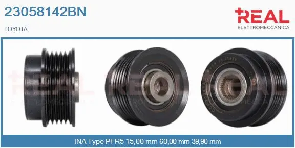 Belt Pulley, alternator (23058142BN)