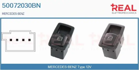 Switch, window regulator (50072030BN)