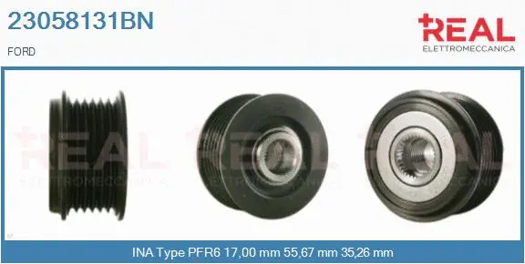 Belt Pulley, alternator (23058131BN)