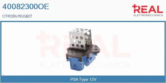 Series resistor, electric motor (radiator fan) (40082300OE)