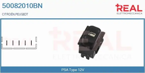 Switch, window regulator (50082010BN)