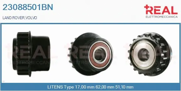 Belt Pulley, alternator (23088501BN)