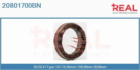 Stator, alternator (20801700BN)
