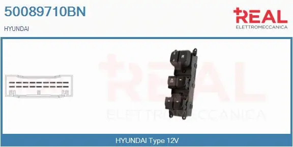 Switch, window regulator (50089710BN)