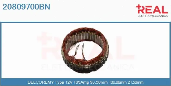 Stator, alternator (20809700BN)