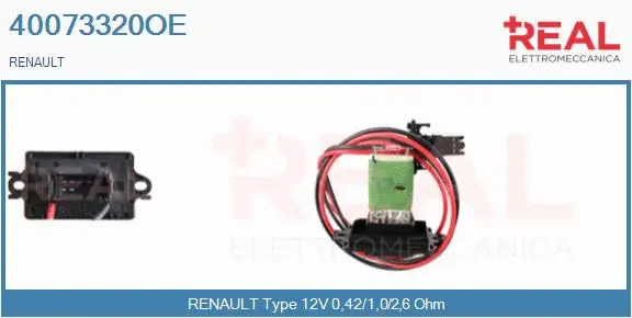 Resistor, interior blower (40073320OE)