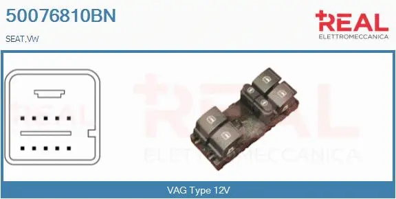 Switch, window regulator (50076810BN)