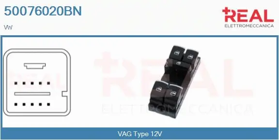 Switch, window regulator (50076020BN)