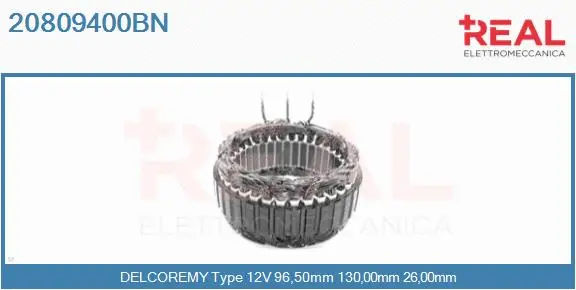 Stator, alternator (20809400BN)