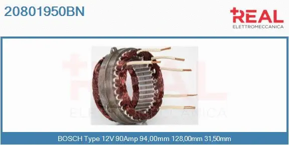 Stator, alternator (20801950BN)