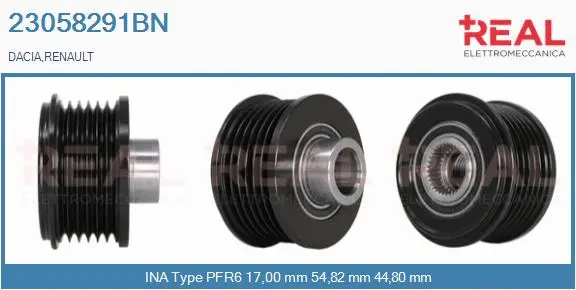 Belt Pulley, alternator (23058291BN)