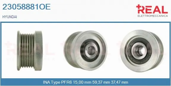 Belt Pulley, alternator (23058881OE)