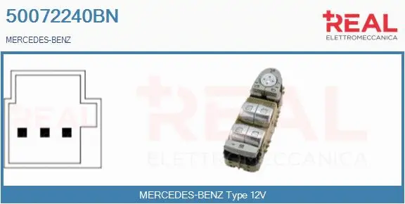 Switch, window regulator (50072240BN)
