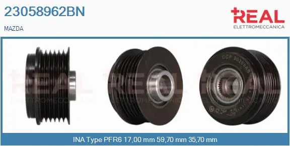 Belt Pulley, alternator (23058962BN)