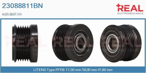 Belt Pulley, alternator (23088811BN)