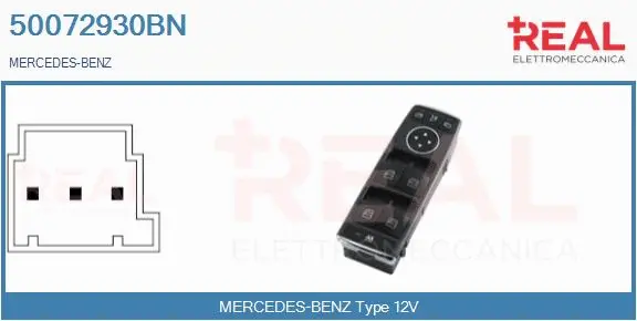Switch, window regulator (50072930BN)