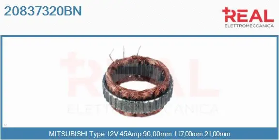 Stator, alternator (20837320BN)