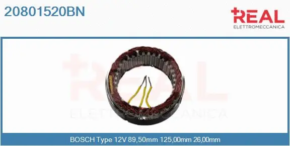 Stator, alternator (20801520BN)