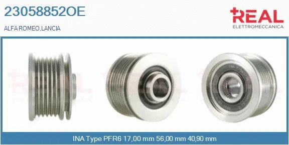 Belt Pulley, alternator (23058852OE)