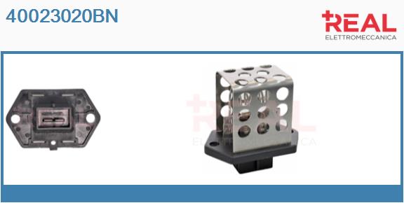 Series resistor, electric motor (radiator fan) (40023020BN)