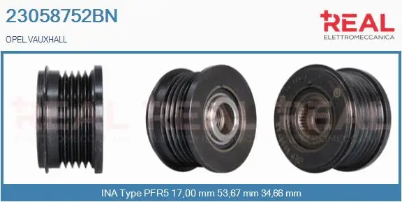 Belt Pulley, alternator (23058752BN)
