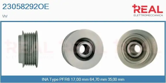 Belt Pulley, alternator (23058292OE)