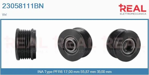 Belt Pulley, alternator (23058111BN)