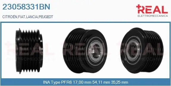 Belt Pulley, alternator (23058331BN)