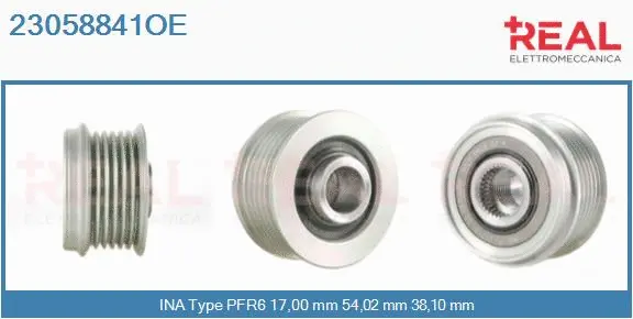 Belt Pulley, alternator (23058841OE)
