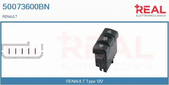 Switch, window regulator (50073600BN)