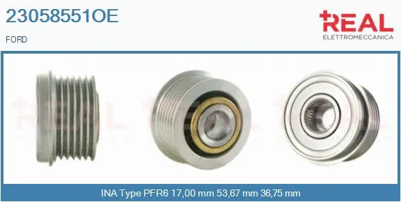 Belt Pulley, alternator (23058551OE)