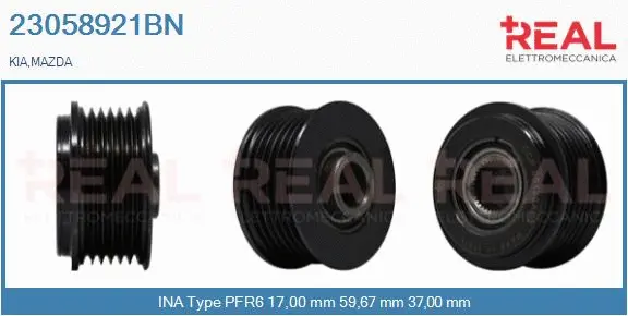 Belt Pulley, alternator (23058921BN)