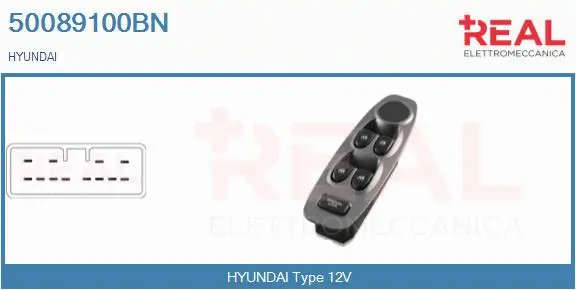 Switch, window regulator (50089100BN)