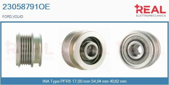 Belt Pulley, alternator (23058791OE)