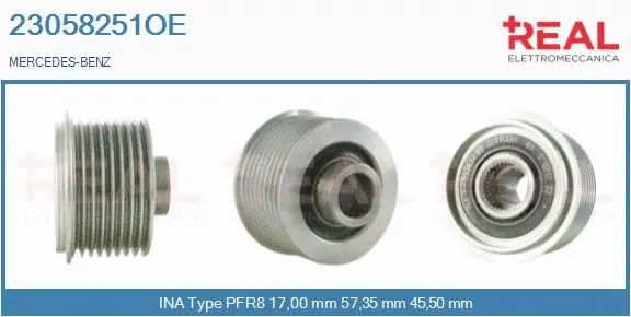 Belt Pulley, alternator (23058251OE)