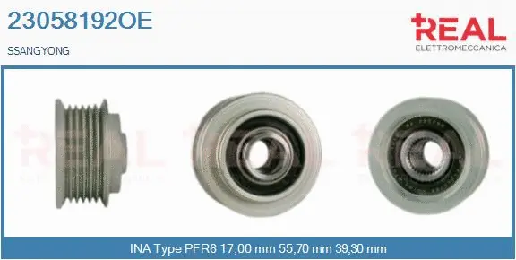 Belt Pulley, alternator (23058192OE)