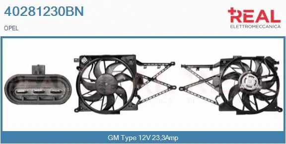Electric Motor, radiator fan (40281230BN)