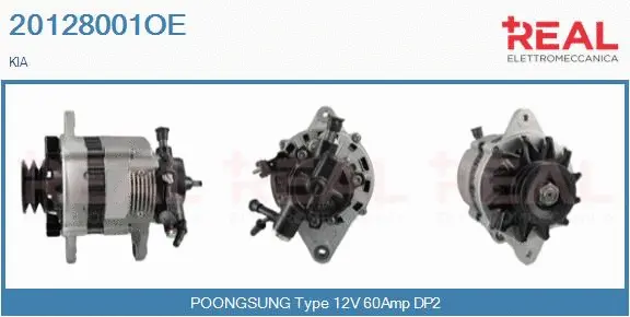 Alternator (20128001OE)