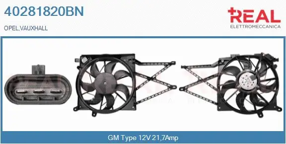 Electric Motor, radiator fan (40281820BN)