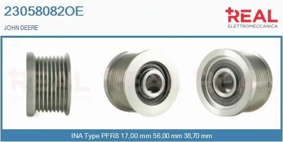 Belt Pulley, alternator (23058082OE)