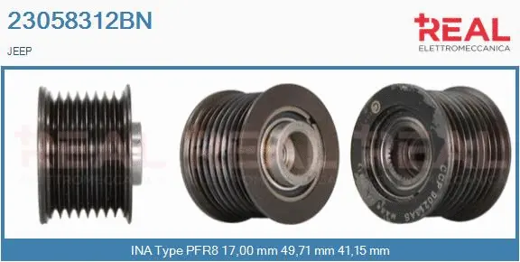 Belt Pulley, alternator (23058312BN)