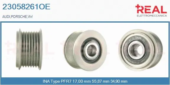 Belt Pulley, alternator (23058261OE)