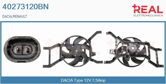 Electric Motor, radiator fan (40273120BN)