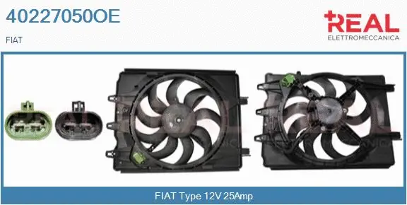 Electric Motor, radiator fan (40227050OE)