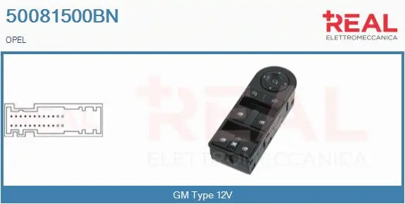 Switch, window regulator (50081500BN)