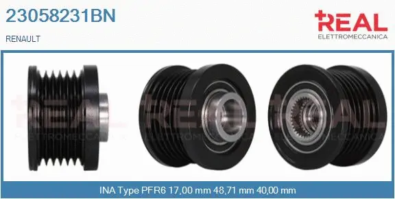 Belt Pulley, alternator (23058231BN)