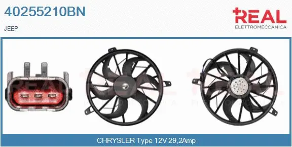 Electric Motor, radiator fan (40255210BN)