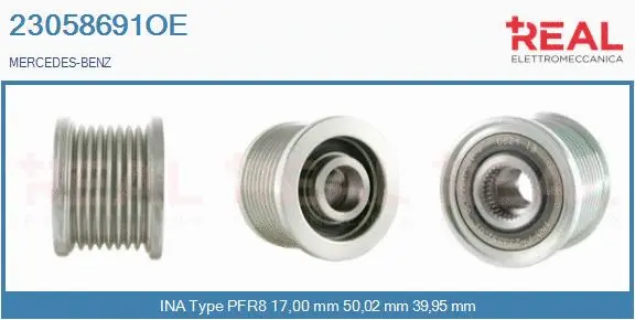 Belt Pulley, alternator (23058691OE)