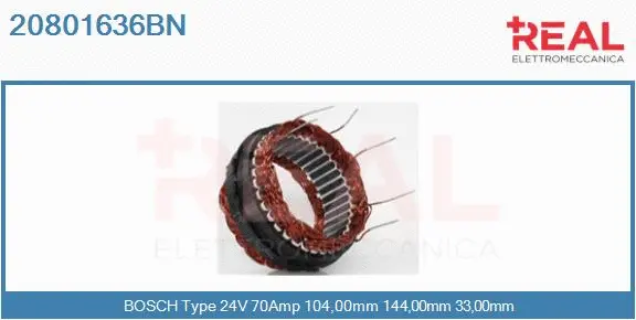 Stator, alternator (20801636BN)