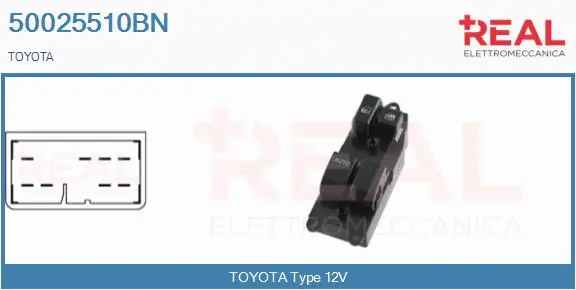 Switch, window regulator (50025510BN)